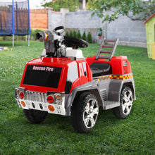 Load image into Gallery viewer, Kids Ride On Fire Truck Car Red Grey-Anti-slip and wide seat
