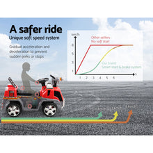 Load image into Gallery viewer, Kids Ride On Fire Truck Car Red Grey-Anti-slip and wide seat
