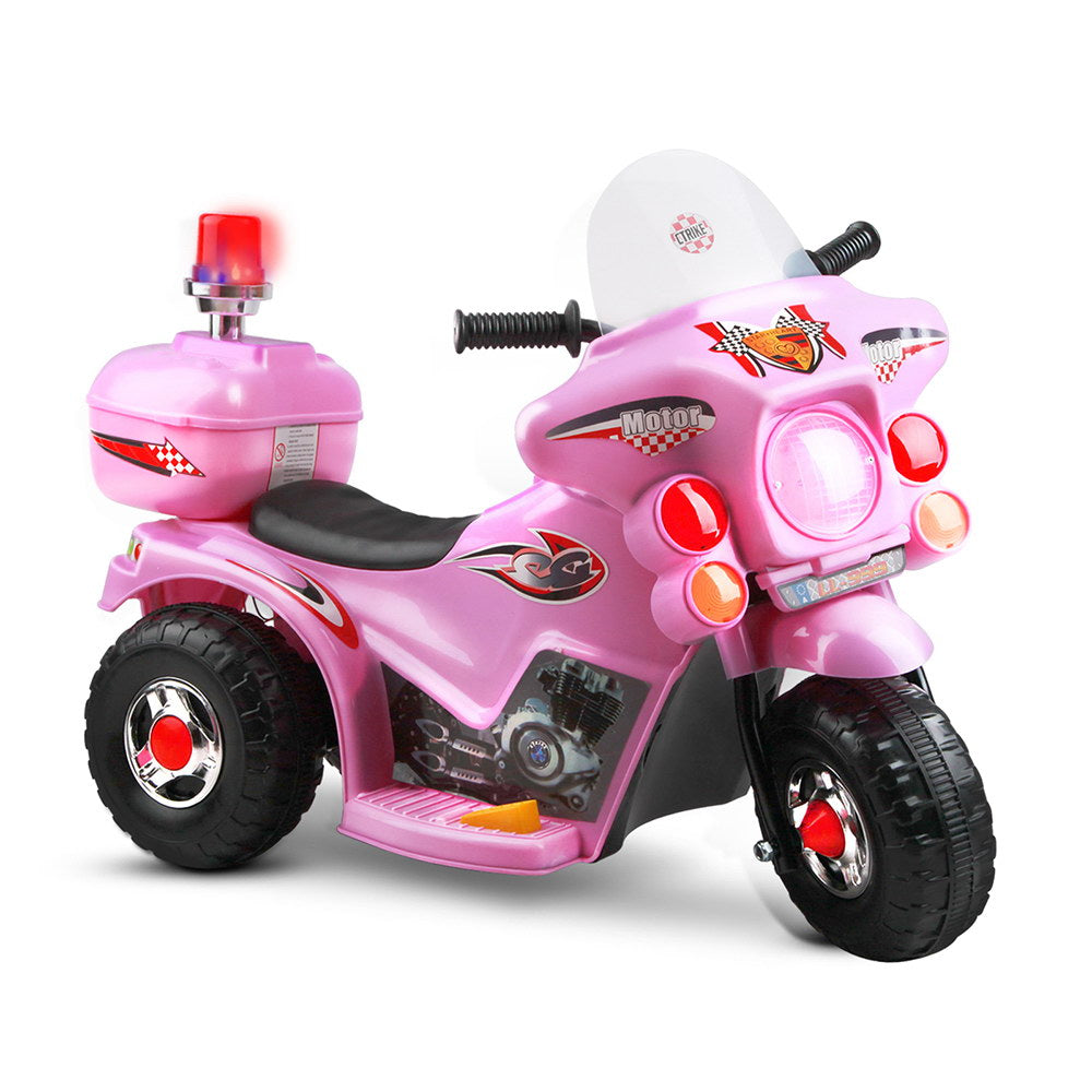 Ride On Motorbike Motorcycle Pink with built in music and flashing light-EN71 standard Safety of Toys