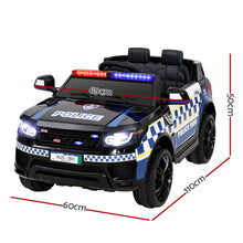 Load image into Gallery viewer, Rigo Kids Ride On Car Inspired Patrol Police Electric Powered Toy Cars Black
