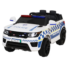 Load image into Gallery viewer, Rigo Kids Ride On Car Inspired Patrol Police Electric Powered Toy Cars White
