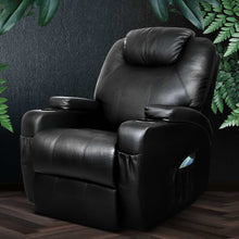 Load image into Gallery viewer, Artiss Recliner Chair Electric Massage Chairs Heated Lounge Sofa Leather
