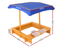 Load image into Gallery viewer, Keezi Outdoor Canopy Sand Pit
