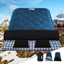 Load image into Gallery viewer, Weisshorn Sleeping Bag Bags Double Camping Hiking -10°C to 15°C Tent Winter Thermal Navy.
