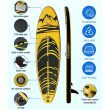 Load image into Gallery viewer, Weisshorn Stand Up Paddle Board Inflatable Kayak SUP Surfboard Paddleboard 10FT

