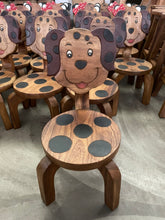 Load image into Gallery viewer, Children&#39;s Wooden Puppy Dog Chair Toddlers Sitting Chair with supporting strong backrest
