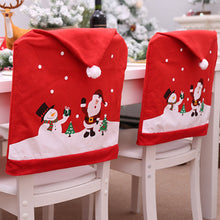Load image into Gallery viewer, Christmas Chair seat Covers Decoration Xmas Dinner Party Santa Gift-Large Chair deco.
