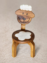 Load image into Gallery viewer, Children’s Sheep wooden chair  themed with solid backrest
