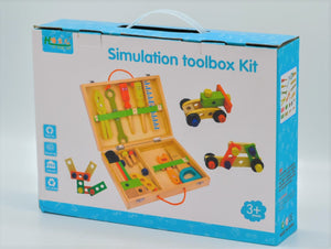 Pretend play tool carpenter set in carry case-kids play