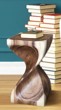Load image into Gallery viewer, Single Twist stool side table Acacia wood Side Table/Corner Table Bar stool-Medium 50 cm height.
