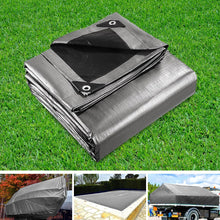 Load image into Gallery viewer, Instahut 6x7.3m Tarp Camping Tarps Poly Tarpaulin Heavy Duty Cover 180gsm Silver
