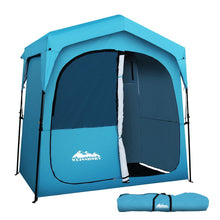 Load image into Gallery viewer, Weisshorn Pop Up Camping Shower Tent Portable Toilet Outdoor Change Room Blue
