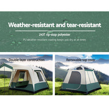 Load image into Gallery viewer, Weisshorn Instant  Up Camping Tent 4 Person Pop up Tents Family Hiking Dome Camp
