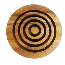 Load image into Gallery viewer, Marble maze brain teaser puzzle, wood, handmade 3D puzzle-get all 3 marbles together
