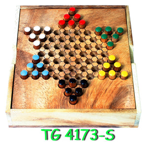 Chinese Checkers - wooden board game, strategy game, game for adults, game for kids, table game