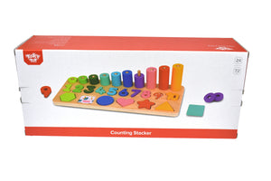 Counting Stacker with shapes toy Tower shapes Learn to Count Stacker.