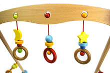 Load image into Gallery viewer, Baby play gym with colourful hanging toys
