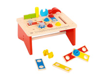 Load image into Gallery viewer, Kids Wooden Tool bench Carpenter Set For Children Pretend Play
