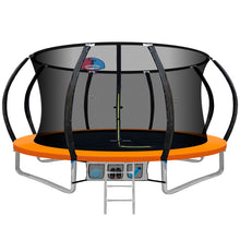 Load image into Gallery viewer, Everfit 12FT Trampoline Round Trampolines With Basketball Hoop Kids Present Gift Enclosure Safety Net Pad Outdoor Orange
