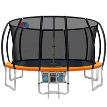 Load image into Gallery viewer, Everfit 16FT Trampoline Round Trampolines With Basketball Hoop Kids Present Gift Enclosure Safety Net Pad Outdoor Orange
