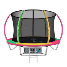 Load image into Gallery viewer, Everfit 8FT Trampoline Round Trampolines Kids Present Gift Enclosure Safety Net Pad Outdoor Multi-coloured
