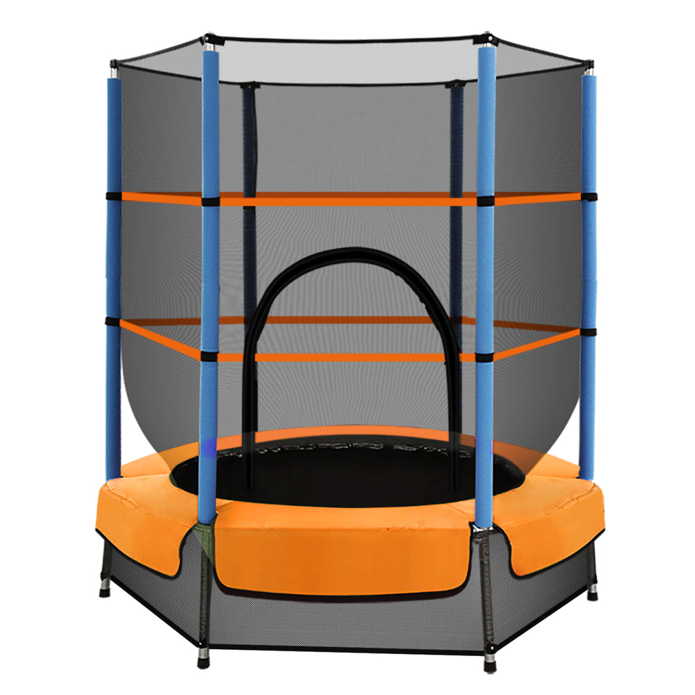 Everfit 4.5FT Trampoline Round Trampolines Kids Enclosure Outdoor Indoor Gift