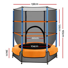 Load image into Gallery viewer, Everfit 4.5FT Trampoline Round Trampolines Kids Enclosure Outdoor Indoor Gift
