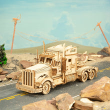 Load image into Gallery viewer, Model 3D Wooden 1:40 scale model vehicle Truck Building Kits for Children, Adults from 8 to 99 years,
