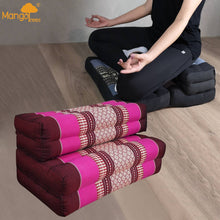 Load image into Gallery viewer, Thai kapok cushion3-Fold Zafu Meditation Cushion Set Pink
