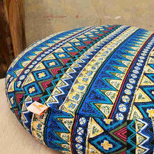 Load image into Gallery viewer, Thai kapok cushion Bohemian Meditation Cushion Red or Blue
