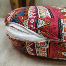 Load image into Gallery viewer, Thai kapok cushion Bohemian Meditation Cushion Red or Blue
