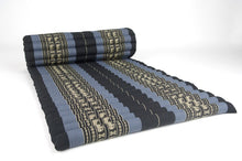 Load image into Gallery viewer, Thai kapok cushion Day bed Roll Up Mattress Foldout Mat for camping or motorbike trips in comfort Natural Kapok Filled Red Blue Green dark red options
