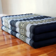 Load image into Gallery viewer, Thai kapok cushion Queen Size Foldable Mattress Natrual Kapok Fibre Filled Blue colour
