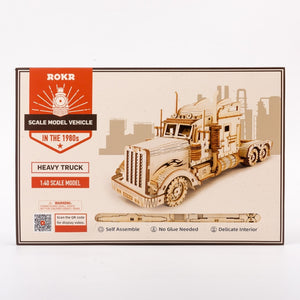 Model 3D Wooden 1:40 scale model vehicle Truck Building Kits for Children, Adults from 8 to 99 years,