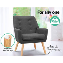 Load image into Gallery viewer, Armchair Tub Single Dining Chair
