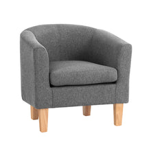 Load image into Gallery viewer, Artiss Abby Fabric Armchair - Grey
