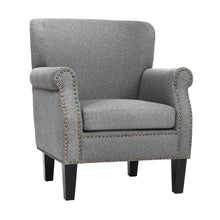 Load image into Gallery viewer, Artiss Armchair Accent Chair Retro Armchairs Lounge Accent Chair Single Sofa Linen Fabric Seat Grey
