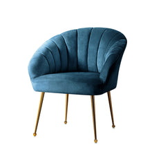 Load image into Gallery viewer, Artiss Armchair Lounge Chair Armchairs Accent Chairs Navy Blue Velvet Sofa Couch
