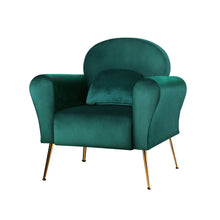 Load image into Gallery viewer, Artiss Armchair Lounge Chair Accent Armchairs Chairs Sofa Green Cushion Velvet
