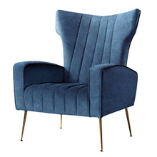 Load image into Gallery viewer, Artiss Armchair Lounge Accent Chairs Armchairs Chair Velvet Sofa Navy Blue Seat
