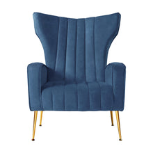 Load image into Gallery viewer, Artiss Armchair Lounge Accent Chairs Armchairs Chair Velvet Sofa Navy Blue Seat
