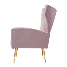 Load image into Gallery viewer, Artiss Armchair Lounge Chair Accent Armchairs Chairs Velvet Sofa Pink Seat
