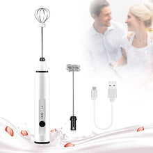 Load image into Gallery viewer, VIKUS Silver Rechargeable Electric Milk Frother Handheld (3 Speeds)
