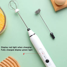 Load image into Gallery viewer, VIKUS Silver Rechargeable Electric Milk Frother Handheld (3 Speeds)
