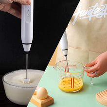 Load image into Gallery viewer, VIKUS Silver Rechargeable Electric Milk Frother Handheld (3 Speeds)
