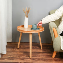 Load image into Gallery viewer, Sommer Bamboo Round Coffee Side Table

