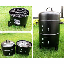 Load image into Gallery viewer, SOGA 3 In 1 Barbecue Smoker Outdoor Charcoal BBQ Grill Camping Picnic Fishing
