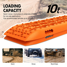 Load image into Gallery viewer, X-BULL KIT1 Recovery track Board Traction Sand trucks strap mounting 4x4 Sand Snow Car ORANGE
