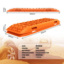 Load image into Gallery viewer, X-BULL KIT1 Recovery track Board Traction Sand trucks strap mounting 4x4 Sand Snow Car ORANGE
