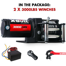 Load image into Gallery viewer, X-BULL Electric Winch 3000lbs Steel Wire Cable 12V Boat ATV UTV Winch Trailer 2 Units
